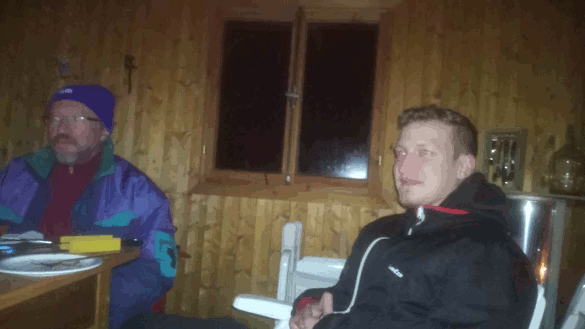 In der Hütte